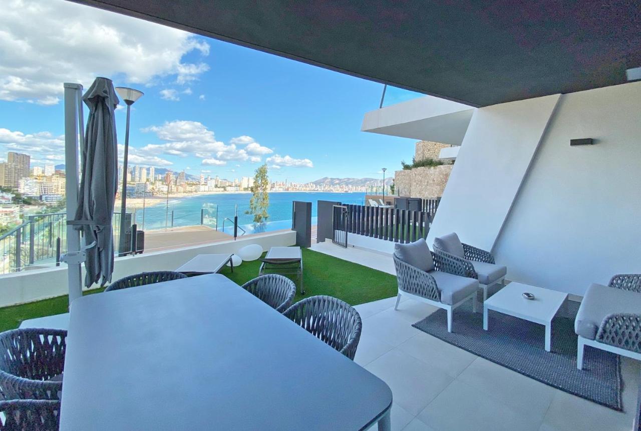 Luxury Apartment With Private Hot Tub By Poniente Beach Бенидорм Экстерьер фото